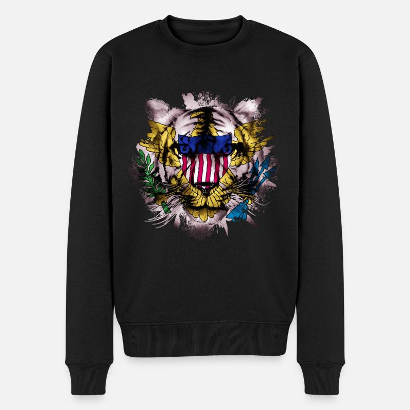 Îles Vierges américaines - Pull Premium bio Homme - noir