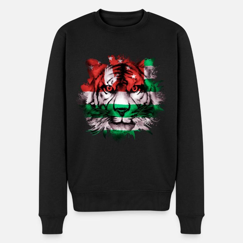 Abkhazie - Pull Premium bio Homme - noir