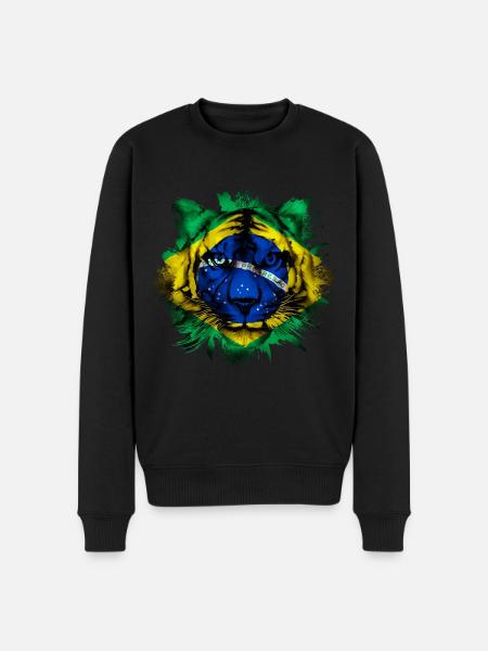 Brazil - Men's Premium Organic Jumper - black