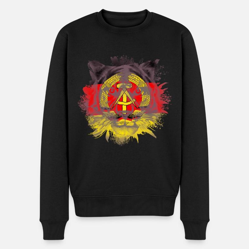 DDR - Männer Premium Bio Pullover - Schwarz