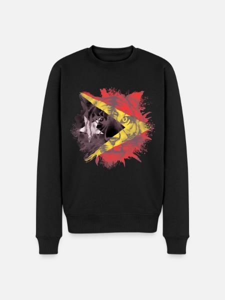 East Timor - Men's Premium Organic Jumper - black