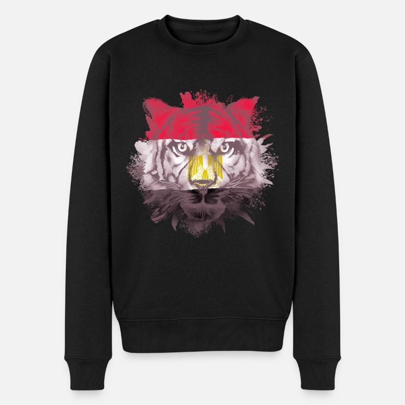 Ägypten - Männer Premium Bio Pullover - Schwarz