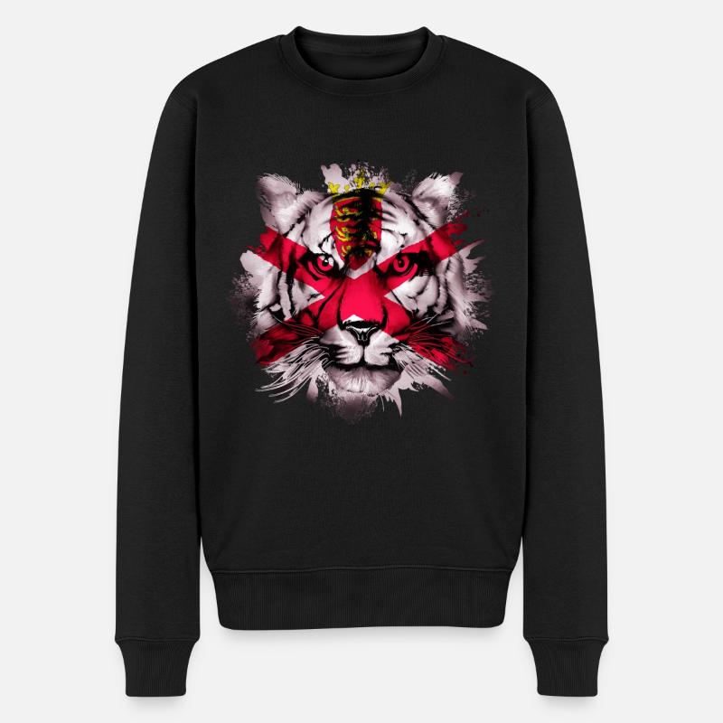 Jersey - Männer Premium Bio Pullover - Schwarz