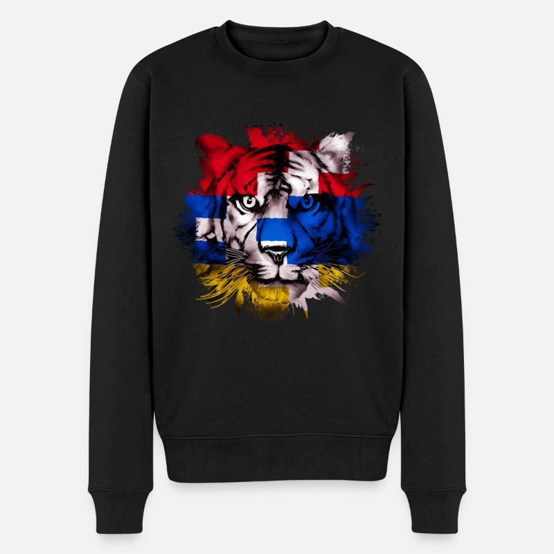 Bergkarabach - Männer Premium Bio Pullover - Schwarz