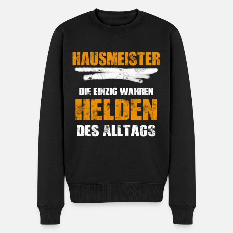 Hausmeister Geschenk - Männer Premium Bio Pullover - Schwarz
