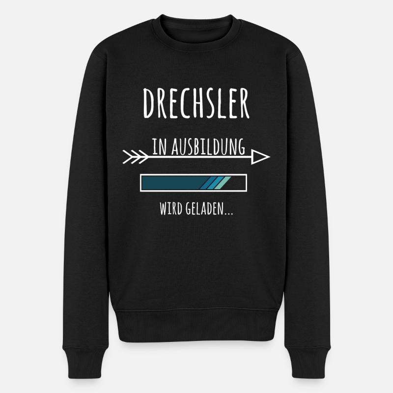 Drechsler Handwerker Ausbildung Geschenk - Männer Premium Bio Pullover - Schwarz