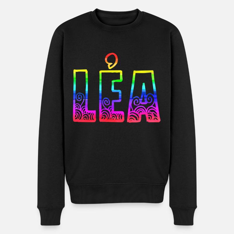 léa rs regenbogen - Männer Premium Bio Pullover - Schwarz