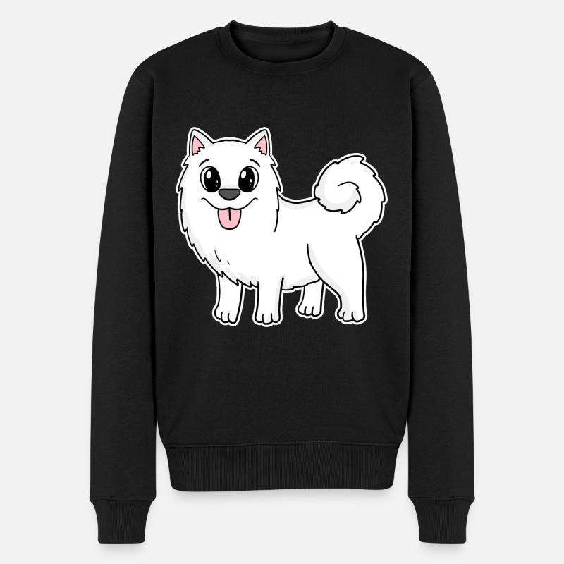 Samoyède Chien Races Chiens Chiens - Pull Premium bio Homme - noir