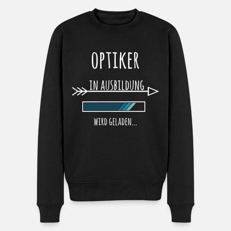 Ausbildung Optiker Beruf - Männer Premium Bio Pullover - Schwarz