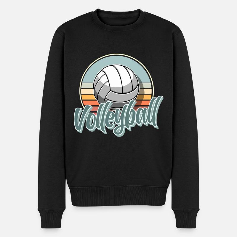 Volley-ball - Pull Premium bio Homme - noir