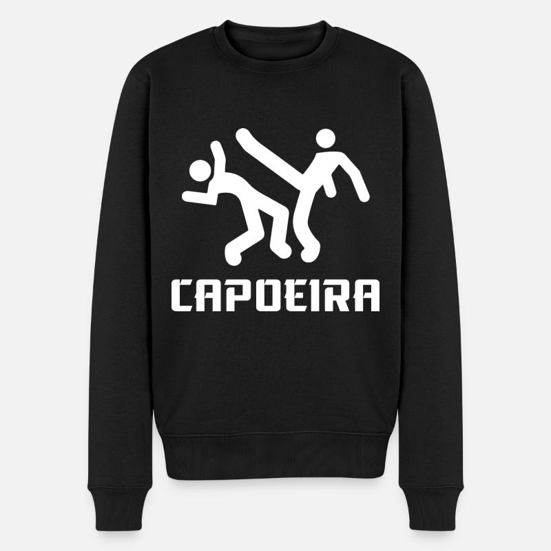 Capoeira - Männer Premium Bio Pullover - Schwarz