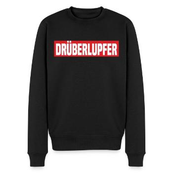 Drüberlupfer Lustiger Kreisliga Fußball Spruch - Männer Premium Bio Pullover - Schwarz - Vorne - Nico (187cm)