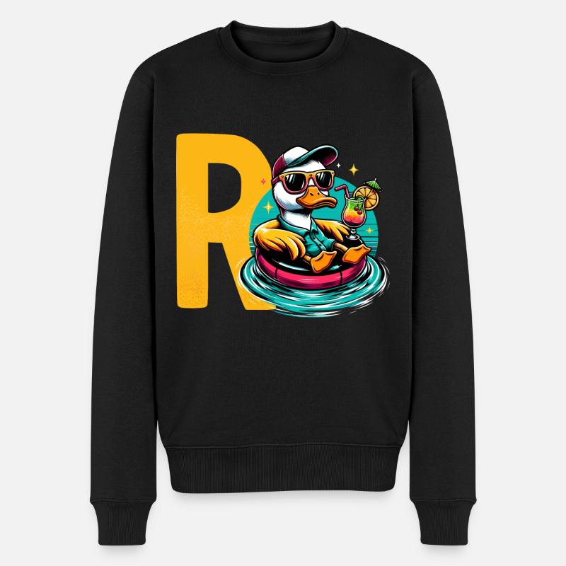 Rentner Geschenk Rente Spruch Ruhestand - Männer Premium Bio Pullover - Schwarz