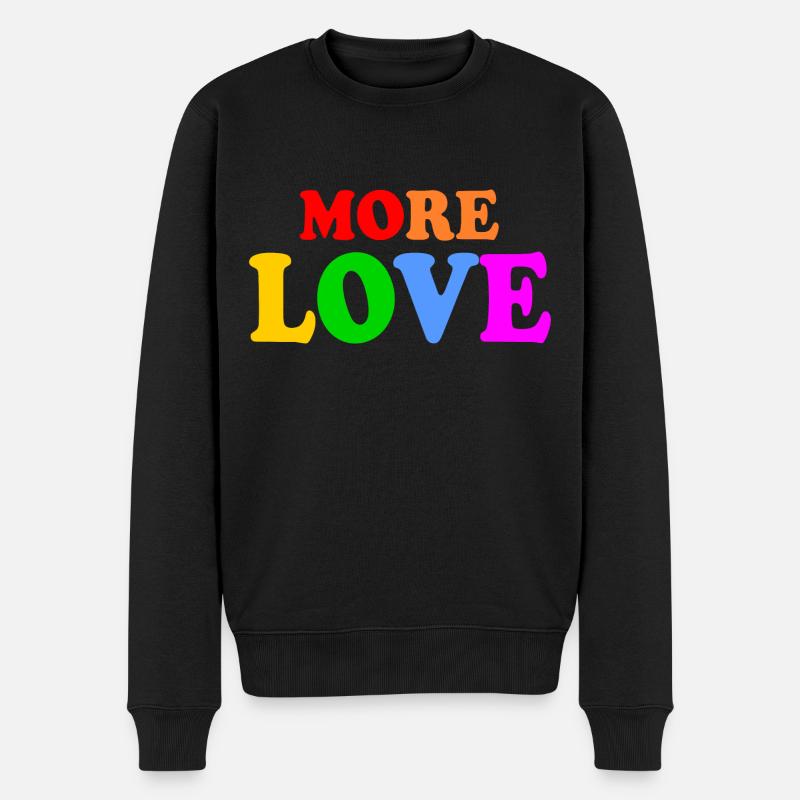 More love - Pull Premium bio Homme - noir