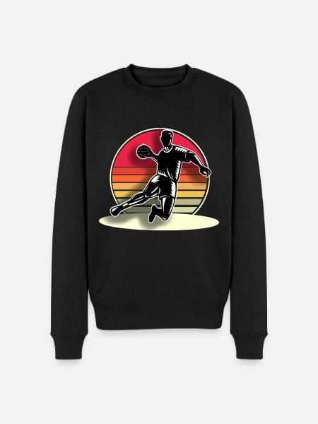 Handball Handballer - Männer Premium Bio Pullover - Schwarz