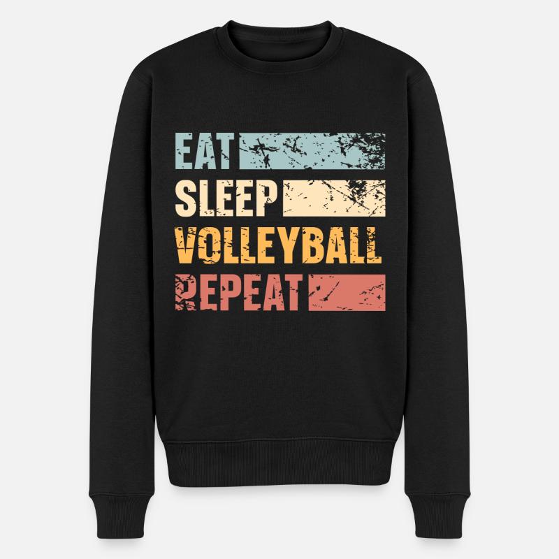 Volley-ball - Pull Premium bio Homme - noir