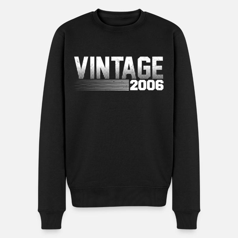 Millésime 2006 Anniversaire Rétro 2006 - Pull Premium bio Homme - noir