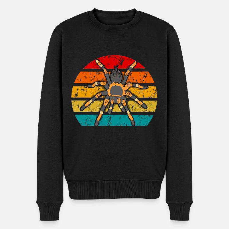 Propriétaire d’araignée Tarantula Keeper Retro - Pull Premium bio Homme - noir