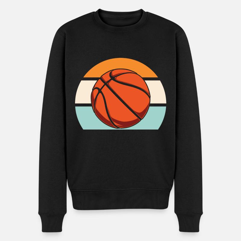 Joueurs de basket-ball - Pull Premium bio Homme - noir