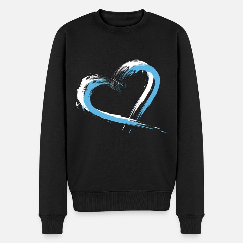 San Marino - Männer Premium Bio Pullover - Schwarz