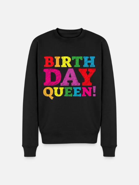 Daughter Birthday Birthday Queen! Girl - Men's Premium Organic Jumper - black