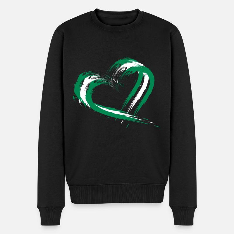 Nigeria - Männer Premium Bio Pullover - Schwarz