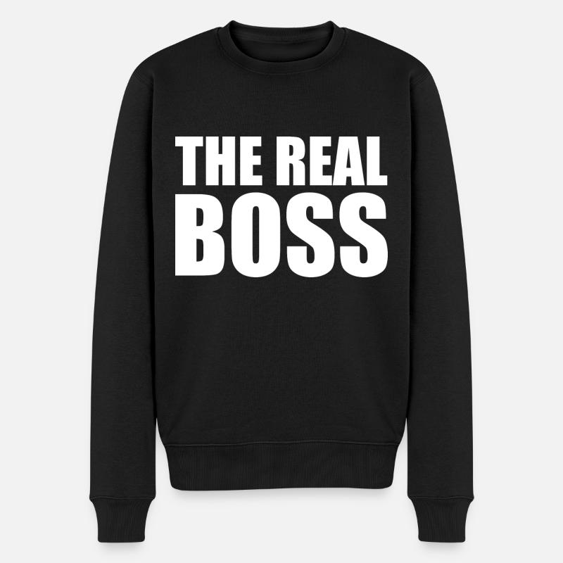 The real boss - Pull Premium bio Homme - noir