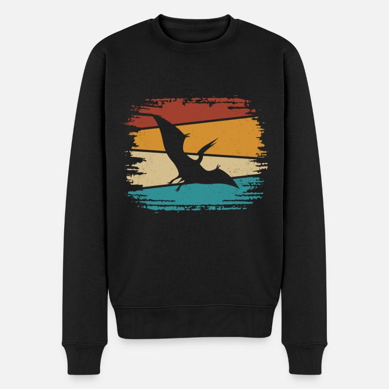 Dino Dinosaure Ptéranodon - Pull Premium bio Homme - noir