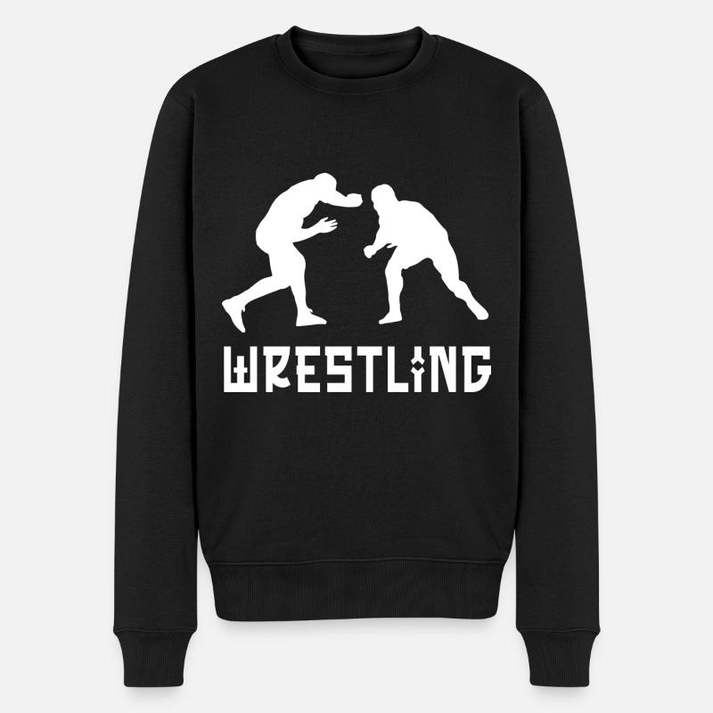 Wrestling - Männer Premium Bio Pullover - Schwarz
