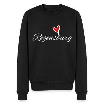 Regensburg My city Bavaria Regensburg - Men's Premium Organic Jumper - black - Front - Nico (187cm)