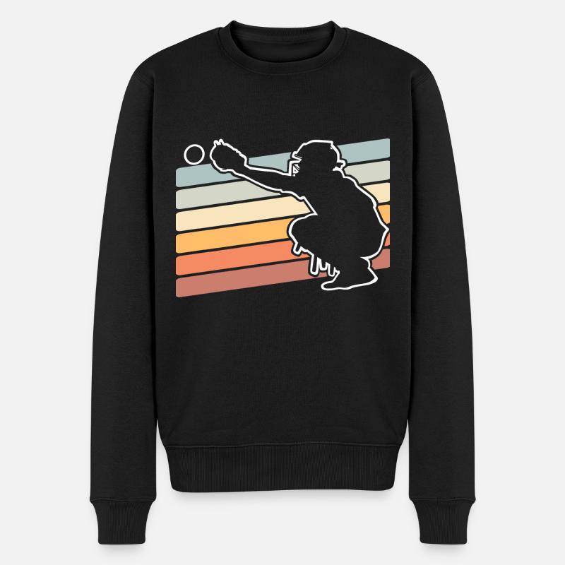 Base-ball - Pull Premium bio Homme - noir