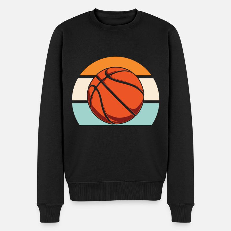 Joueur de basket-ball - Pull Premium bio Homme - noir