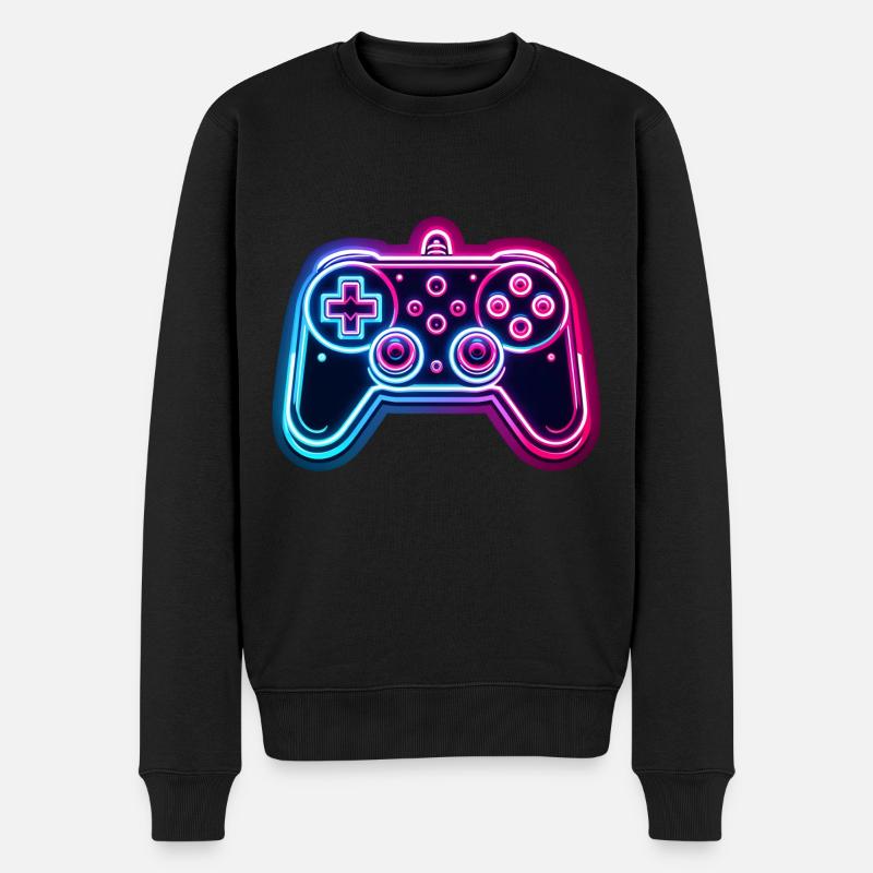 Gaming - Console - Manette sur-Jeux vidéo - Pull Premium bio Homme - noir