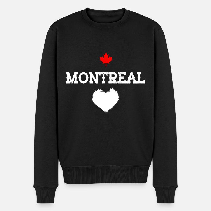 Montréal - Pull Premium bio Homme - noir