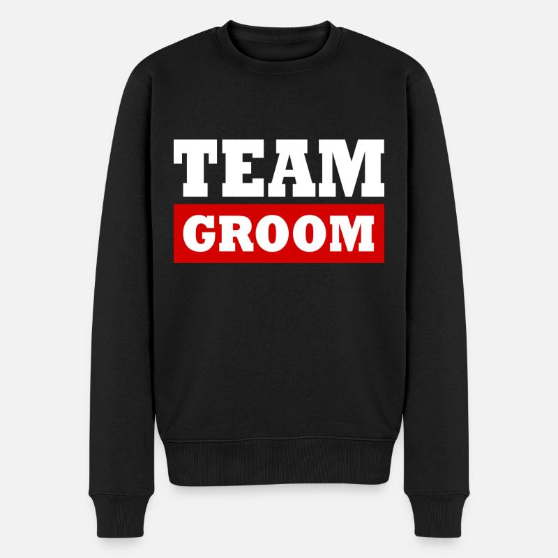 Team groom - Pull Premium bio Homme - noir