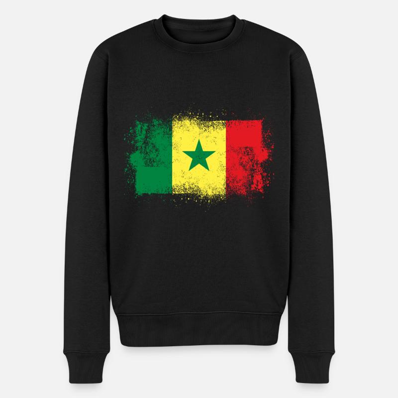 Sénégal - Pull Premium bio Homme - noir