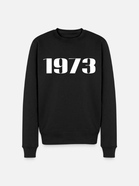 1973 - Geschenk geboren im Jahr 1973 - Männer Premium Bio Pullover - Schwarz