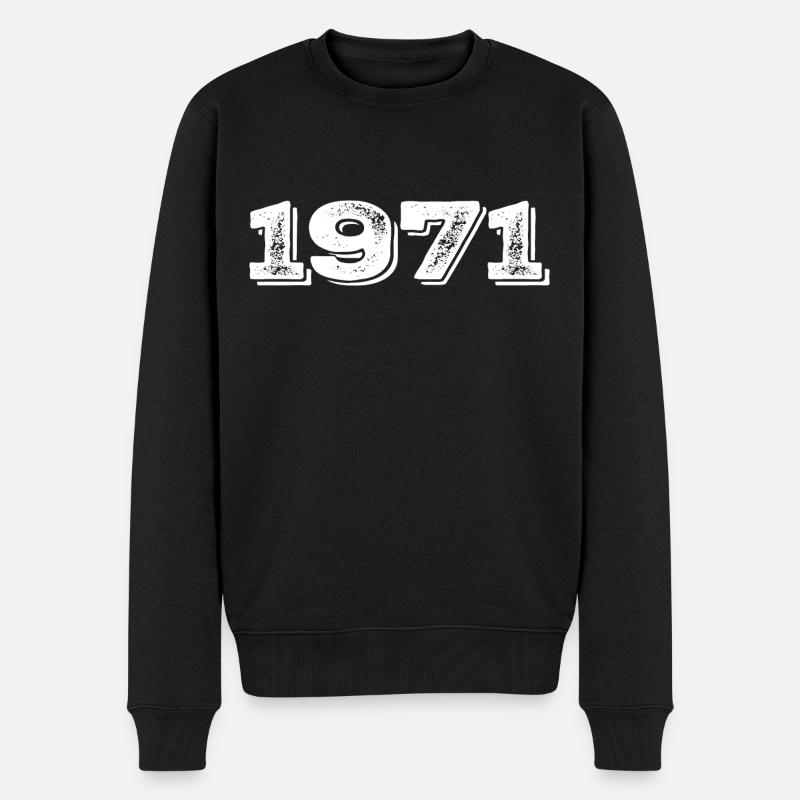 Cadeau d’anniversaire 1971 - 1971 - Pull Premium bio Homme - noir