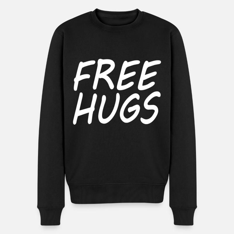 Free hugs - Pull Premium bio Homme - noir