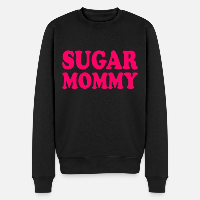 Sugar mommy - Männer Premium Bio Pullover - Schwarz