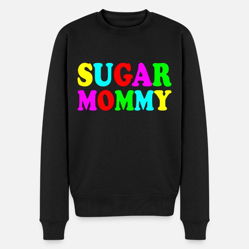 Sugar mommy - Männer Premium Bio Pullover - Schwarz