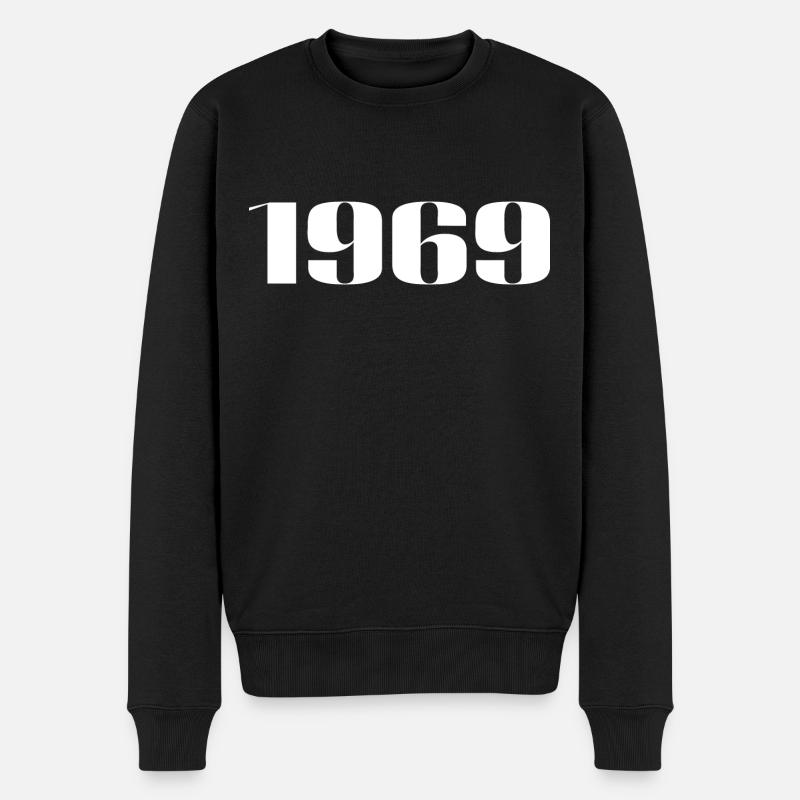 1969 - Cadeau né en 1969 - Pull Premium bio Homme - noir