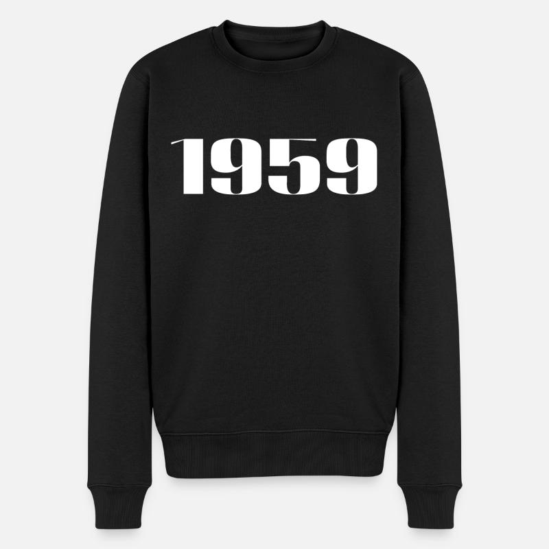 1959 - Cadeau né en 1959 - Pull Premium bio Homme - noir