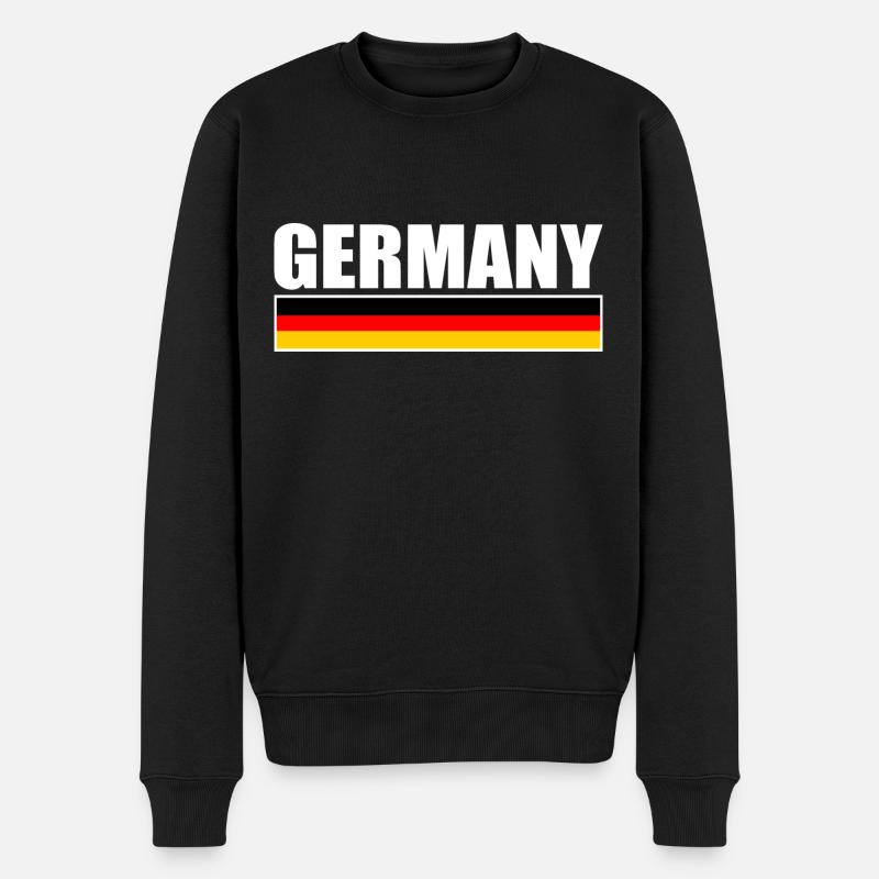Deutschland - Männer Premium Bio Pullover - Schwarz