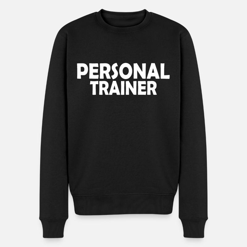 Personal trainer - Männer Premium Bio Pullover - Schwarz