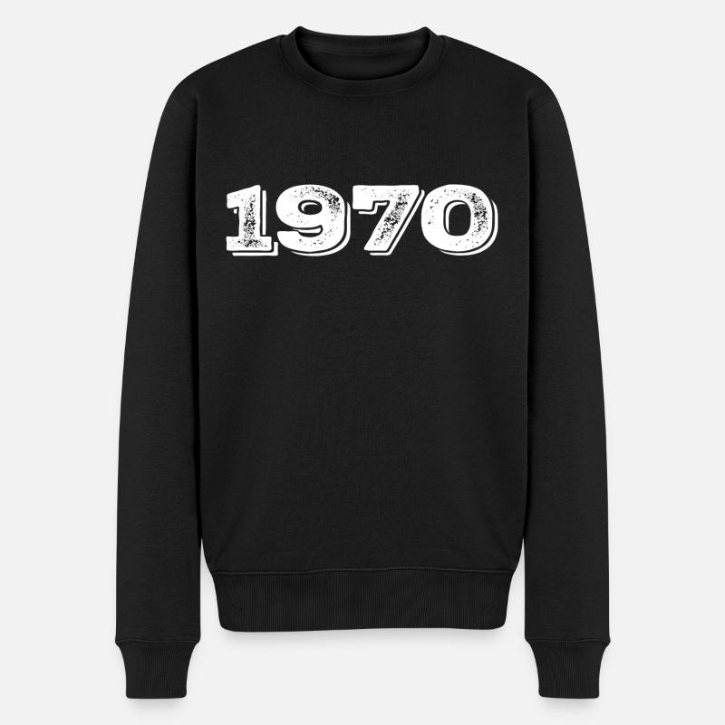 Cadeau d’anniversaire 1970 - 1970 - Pull Premium bio Homme - noir