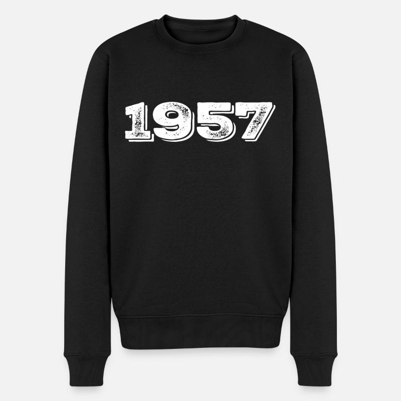 Cadeau d’anniversaire 1957 - 1957 - Pull Premium bio Homme - noir