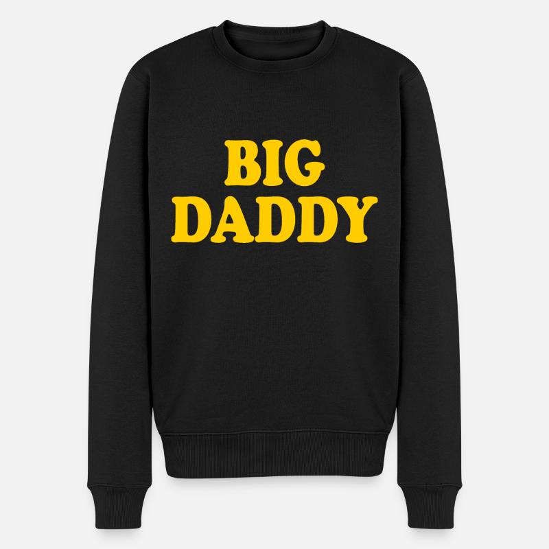 Big daddy - Männer Premium Bio Pullover - Schwarz