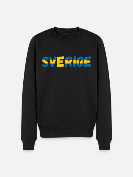 Sverige Sweden - Men's Premium Organic Jumper - black