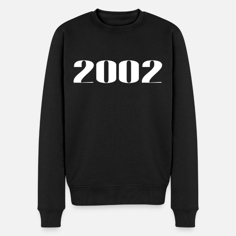 2002 - Cadeau né en 2002 - Pull Premium bio Homme - noir